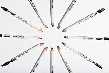 wet n wild Brow-Sessive Brow Pencil 9g- Dark Brown, Dual-Ended Eyebrow Pencil with Spoolie Brush for Thin and Thick Eyebrows, Natural Look Formula, Buildable Color Definition